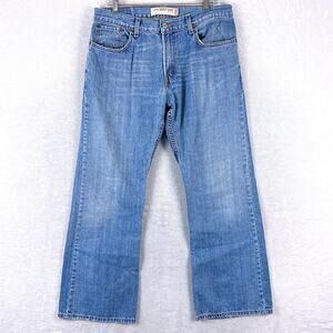 VTG Levis 527 Low Boot Cut Jeans Mens 34x30 Whiskered Faded Wideleg Hipster Y2K